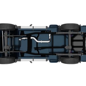 VDJ79 Single Cab, Single Tank Side exit exhaust.