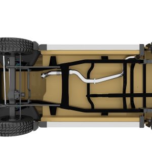 VDJ79 Dual Cab Single Tank Side Exit exhaust