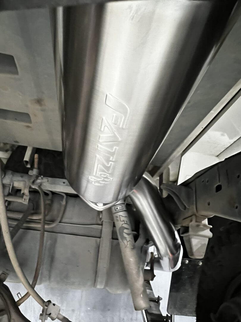 Fatz VDJ 79 Series 4" Turbo Back Exhaust. Single and Dual Cab (Single Fuel Tank Models) - Image 8